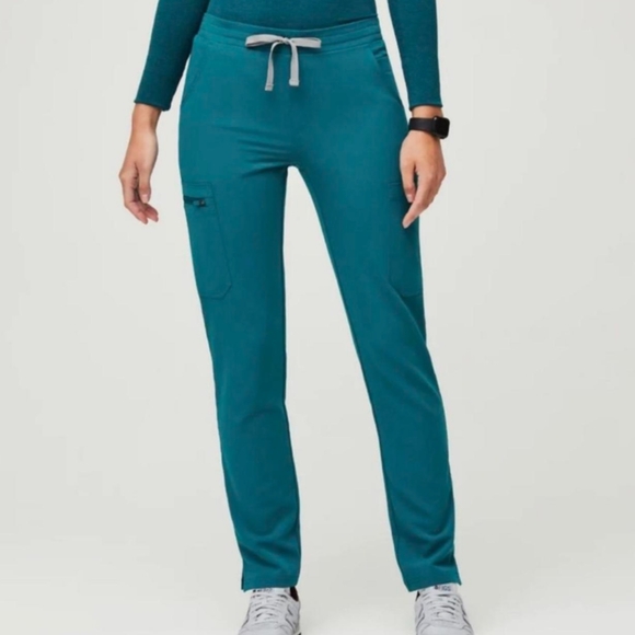 Figs yola skinny pacific blue scrub pants - Picture 1 of 10